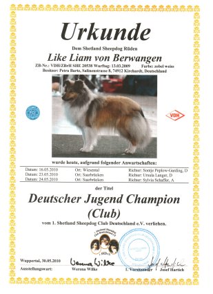 August 2010 - Dt. JCh. (VDH & Club)